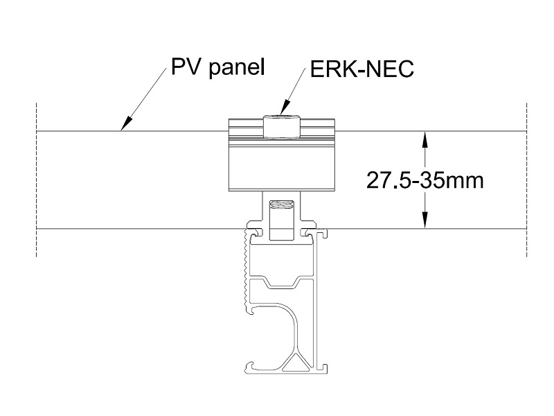 einstellbare Endklemme