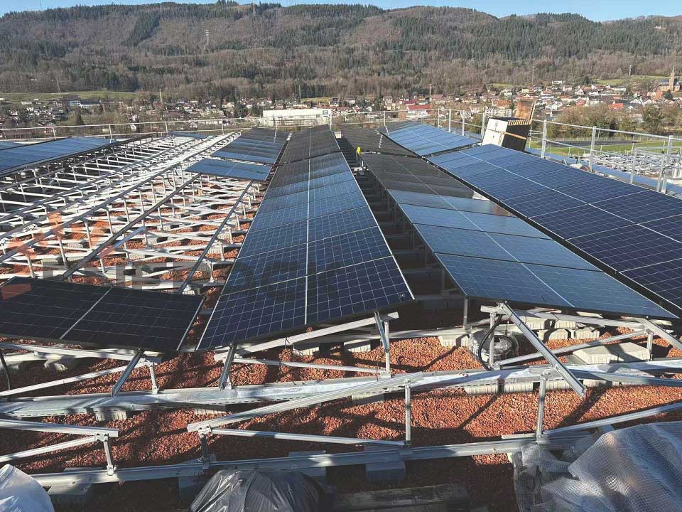 Green roof mounting system
