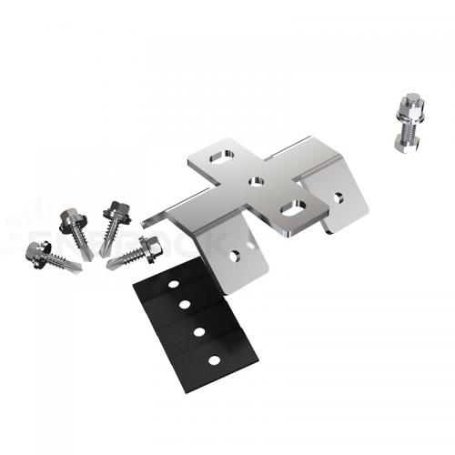 Metal roof hook for Trapezoidal sheet metal