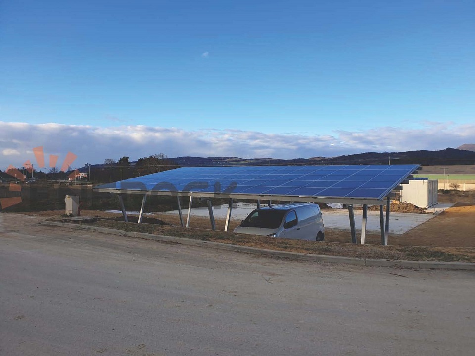 15KW wasserdichtes Carport-Solarmontagesystem in Frankreich