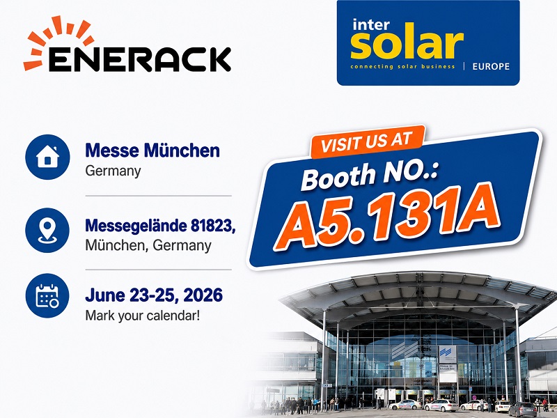 Aufregende Neuigkeiten! ENERACK fährt zur Intersolar Europe 2026!