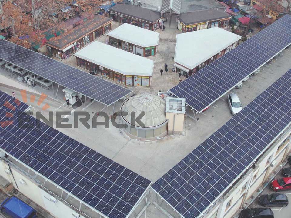 300KW Standard-Carport-Solarmontagesystem in Bulgarien