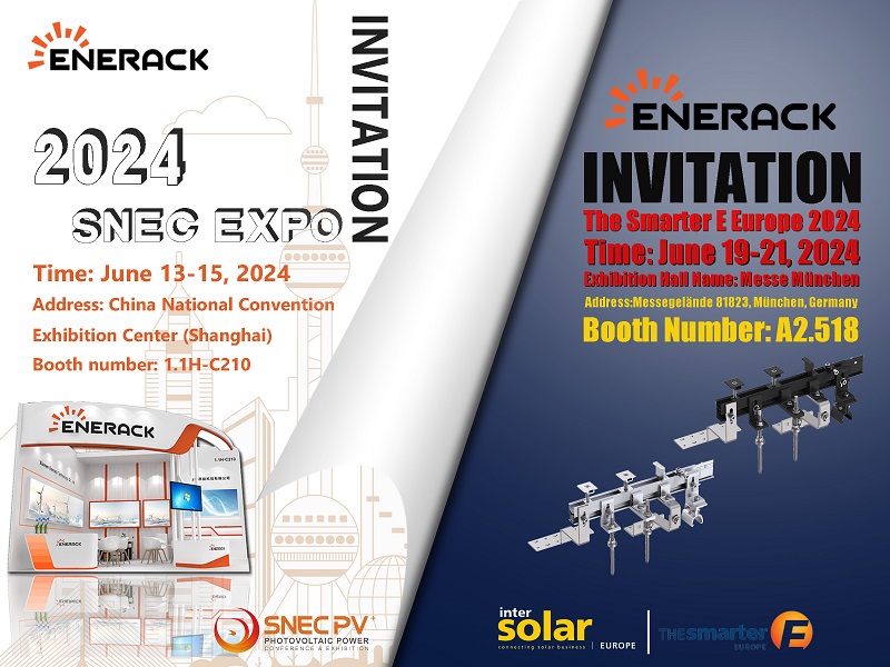 Enerack wird auf zwei wichtigen internationalen Solarmessen