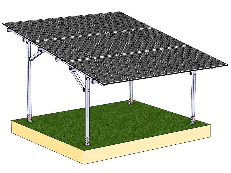 Vertikales Säulen-Solarcarportsystem