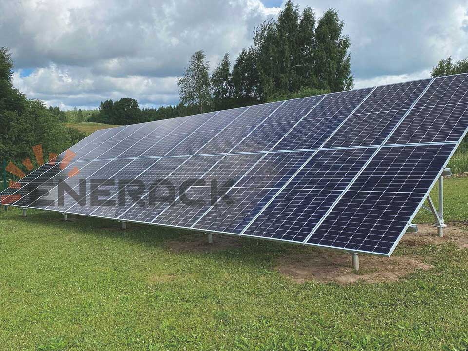 12KW Standard-Bodenmontagesystem in Lettland