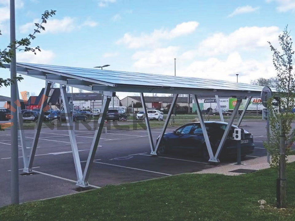 15KW wasserdichtes Carport-Solarmontagesystem in Frankreich