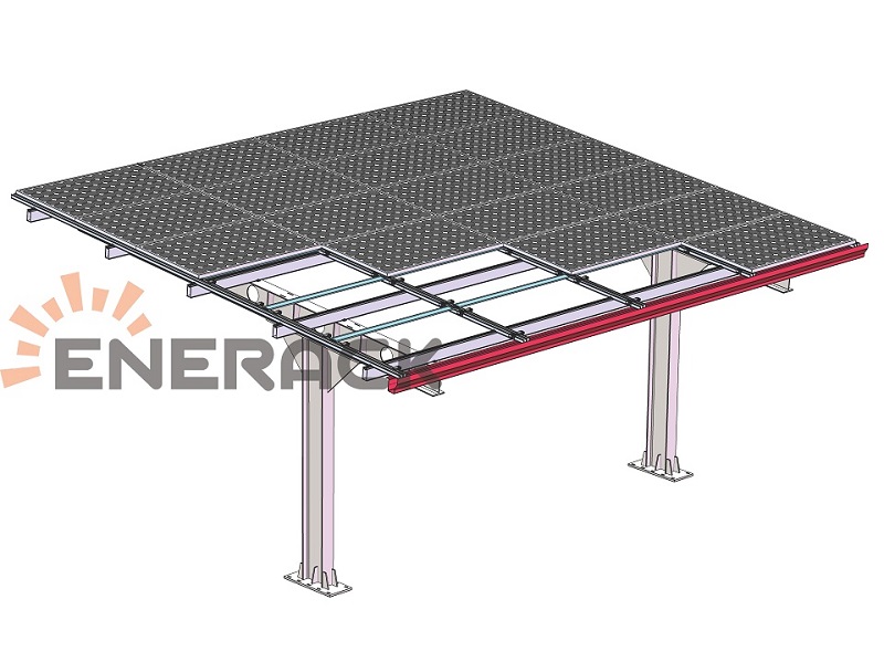 Wasserdichtes Solar-Carport-System aus Kohlenstoffstahl