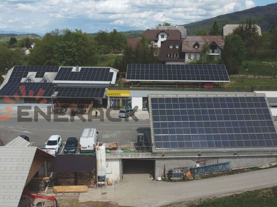 120KW T20 Ziegeldachhakensystem & D10 Blechdachsystem in Slowenien